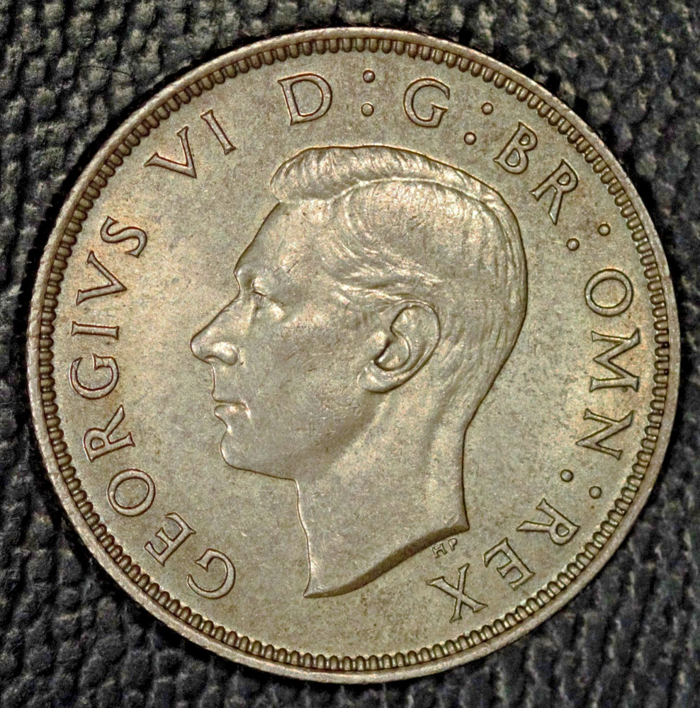 1937 Great Britain Silver 2 Shilling, BU