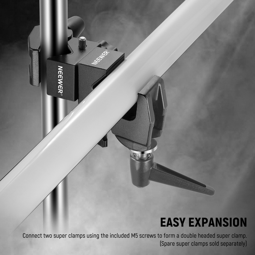 NEEWER UA017D 2-Pack Super Clamp - 5/8" Stud, 33lb Load