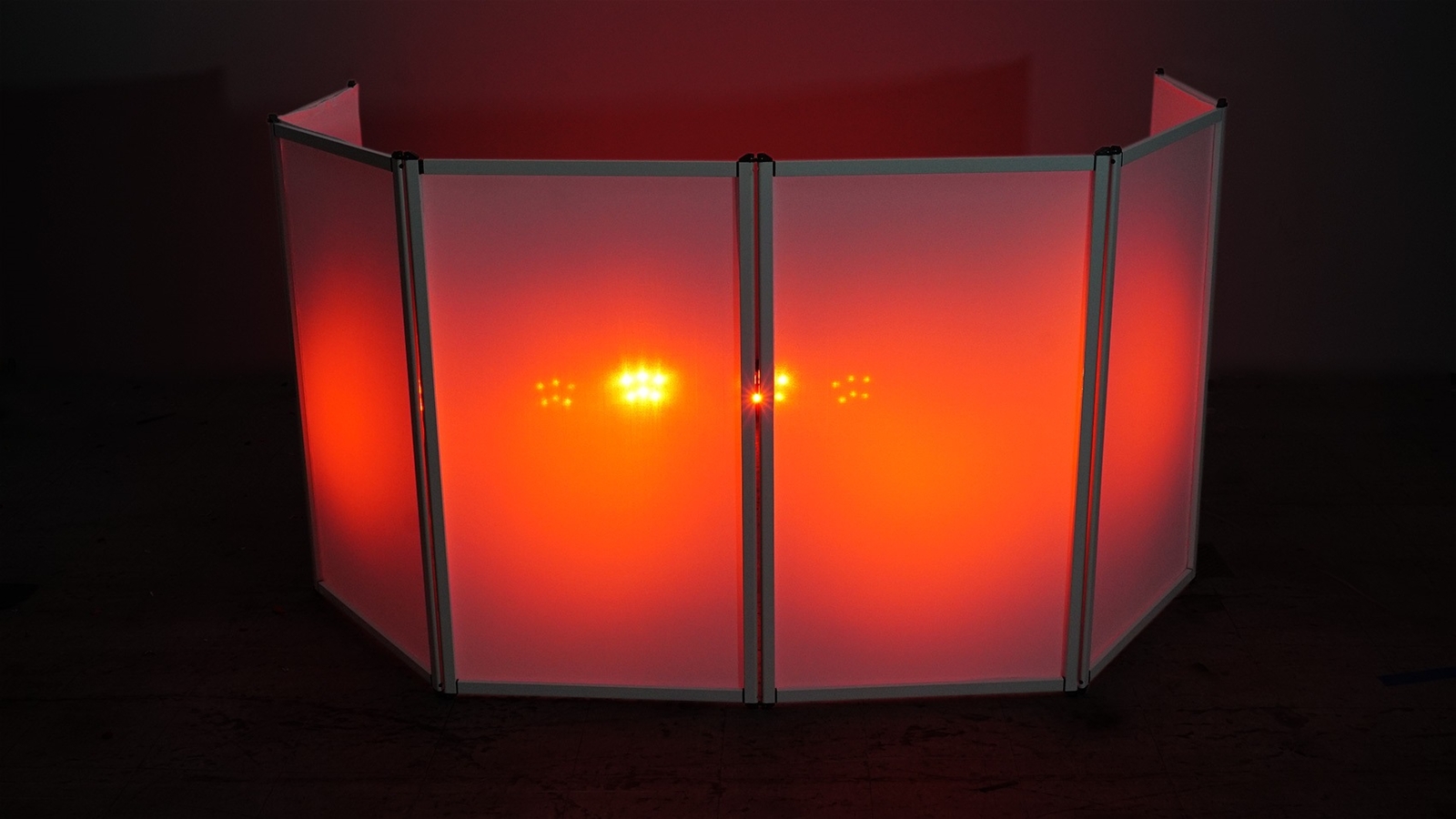 Rockville RFAAW DJ Event Facade 6-Panel Light Metal Frame Booth+Travel Bag+Scrim