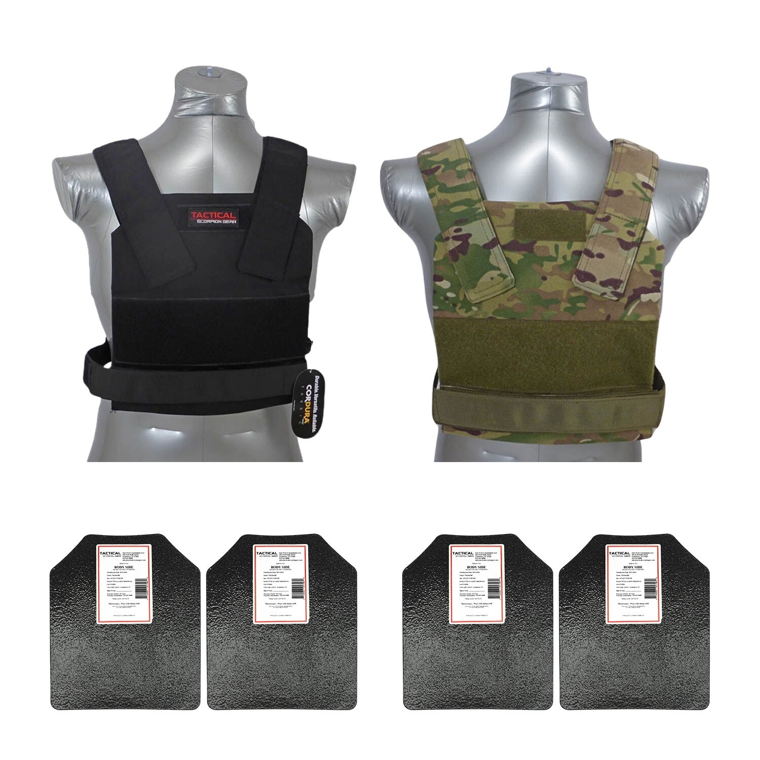 Tactical Scorpion Gear Level III+ / AR500 / RF2 / Body Armor Plates Bobcat Vest