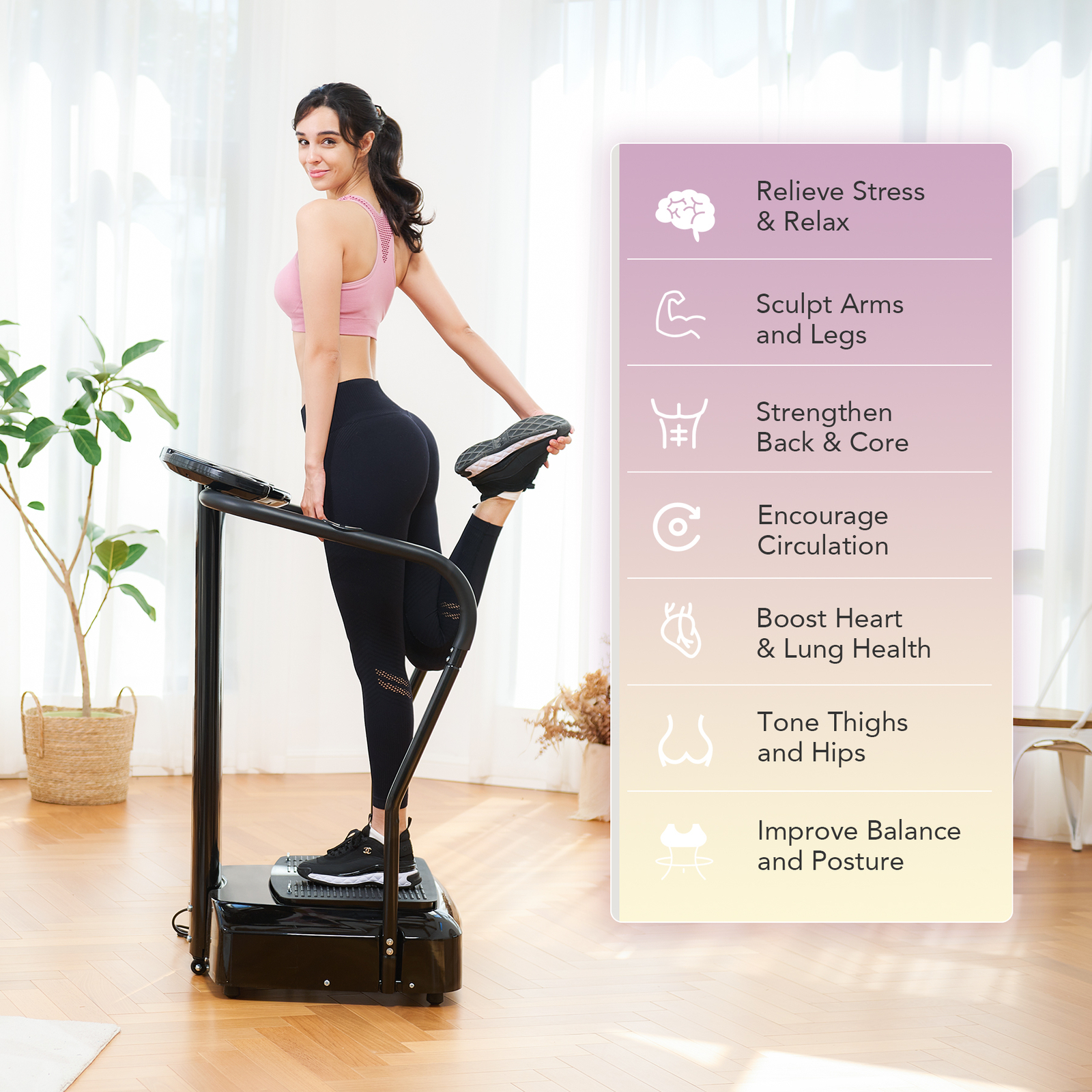 Secondhand Upgraded 2000W Whole Body Vibration Machine Exercise Platform