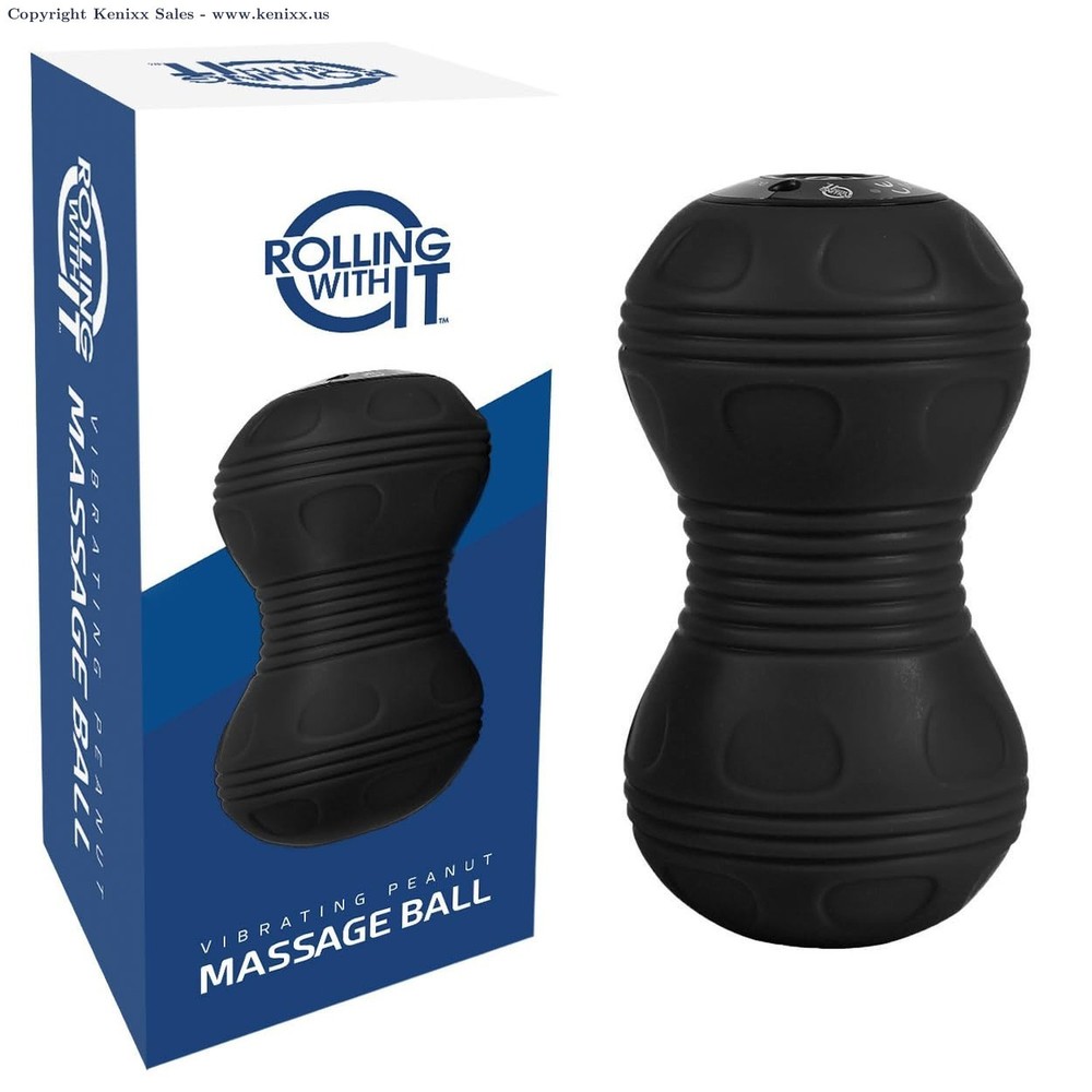 Vibrating Peanut Massage Ball - Deep Tissue Trigger Point Therapy, ... Fast Ship