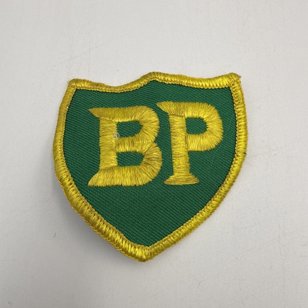 BP - British Petroleum Embroidered Iron-On Uniform-Jacket Patch 2 1/2" Shield