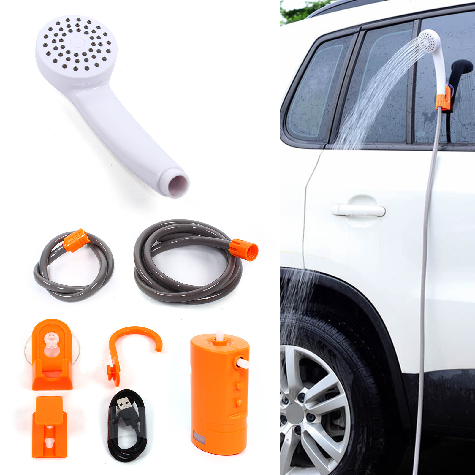 Portable Outdoor Shower Water Pump Camping Shower Submersible Pump Caravan