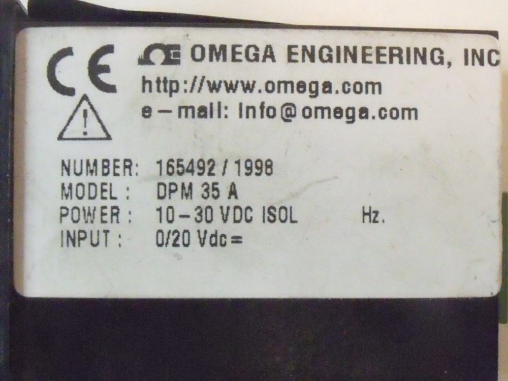 New Omega DPM 35 A Miniature Process Indicator: 3-1/2 Digit LED, Red