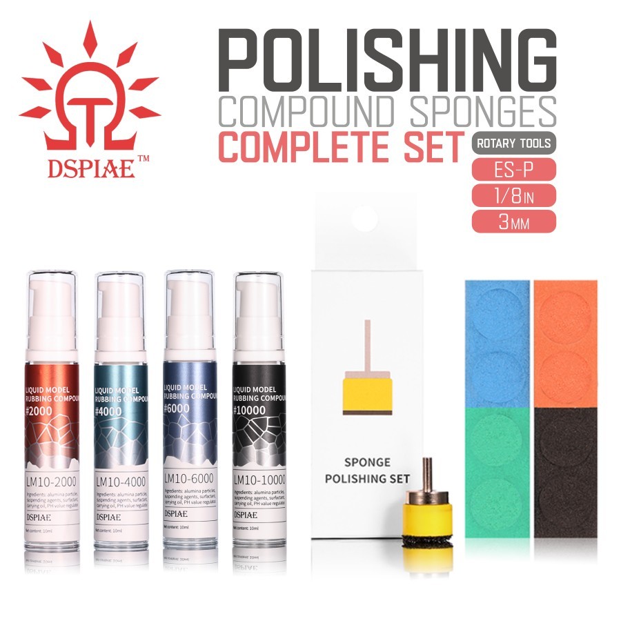 DSPIAE: Polishing Sponge & Compound - Complete Set - Fits ES-P