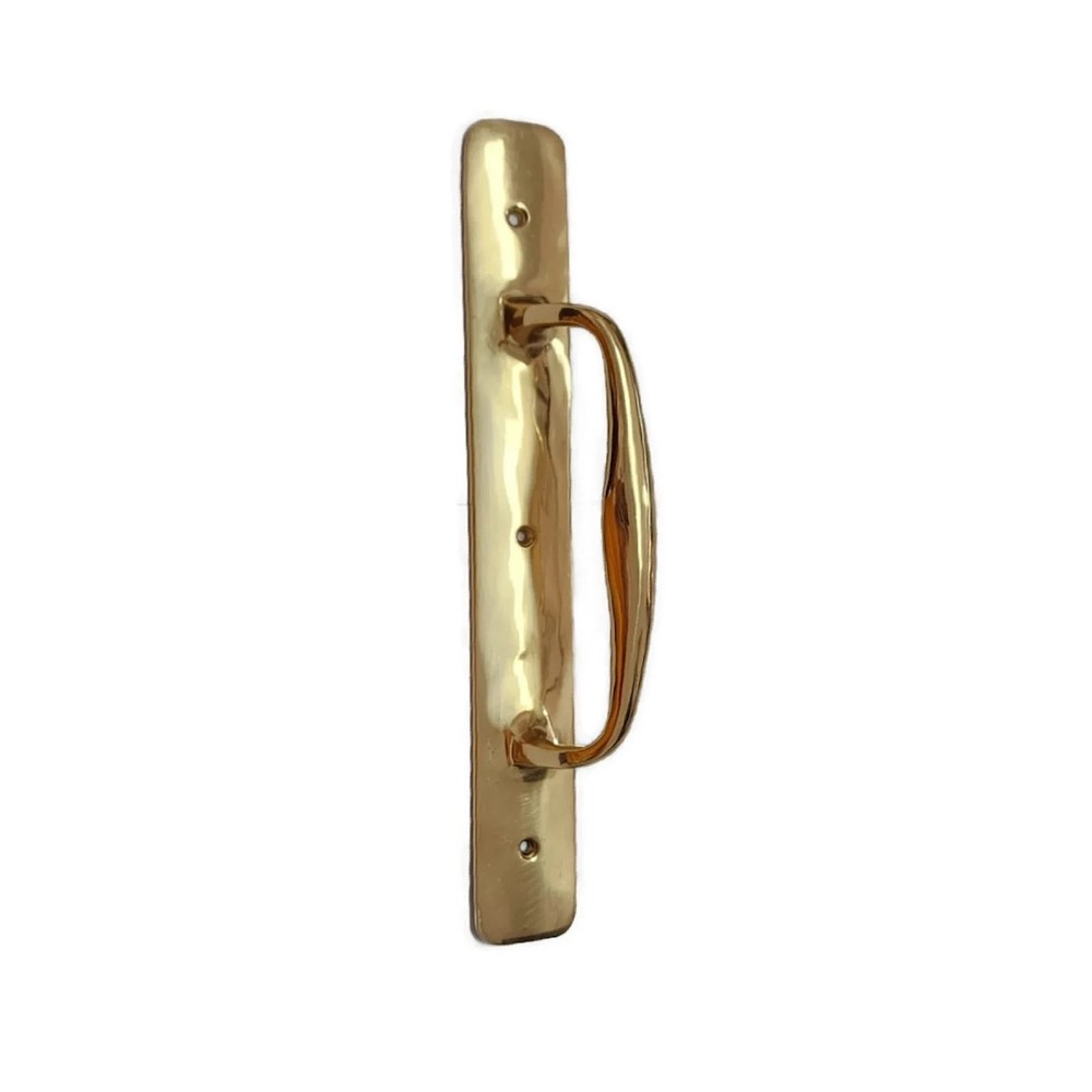 NARROW 12"x 1.1/2" inch barn door grab Solid Brass Handle 30cm PUB Pull heavy