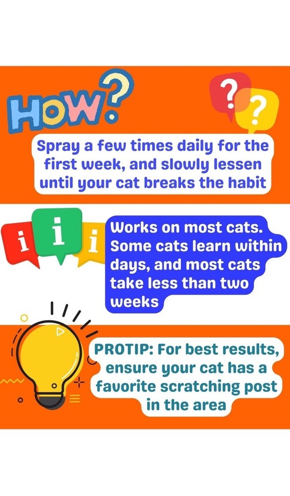 Claw Withdraw Cat Scratch Deterrent Spray