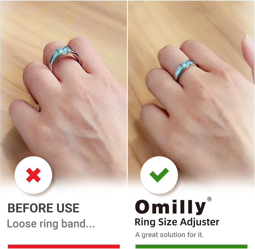 Ring Sizers for Loose Rings 8 Sizes Invisible Ring Guards