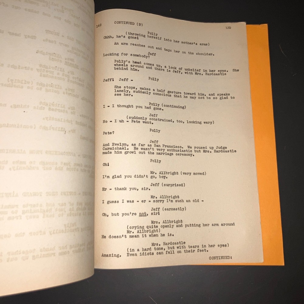 Selznick WHAT EVERY YOUNG BRIDE SHOULD KNOW (4/17/47 Unproduced Final Draft +COA