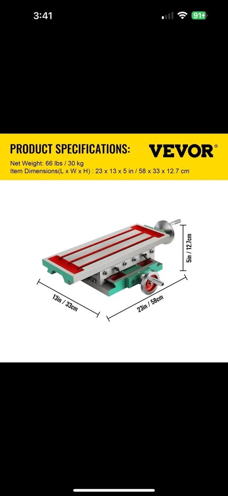 Compound Milling Machine Work Table 2 Axis Cross Slide Bench Drill Vise Fixture