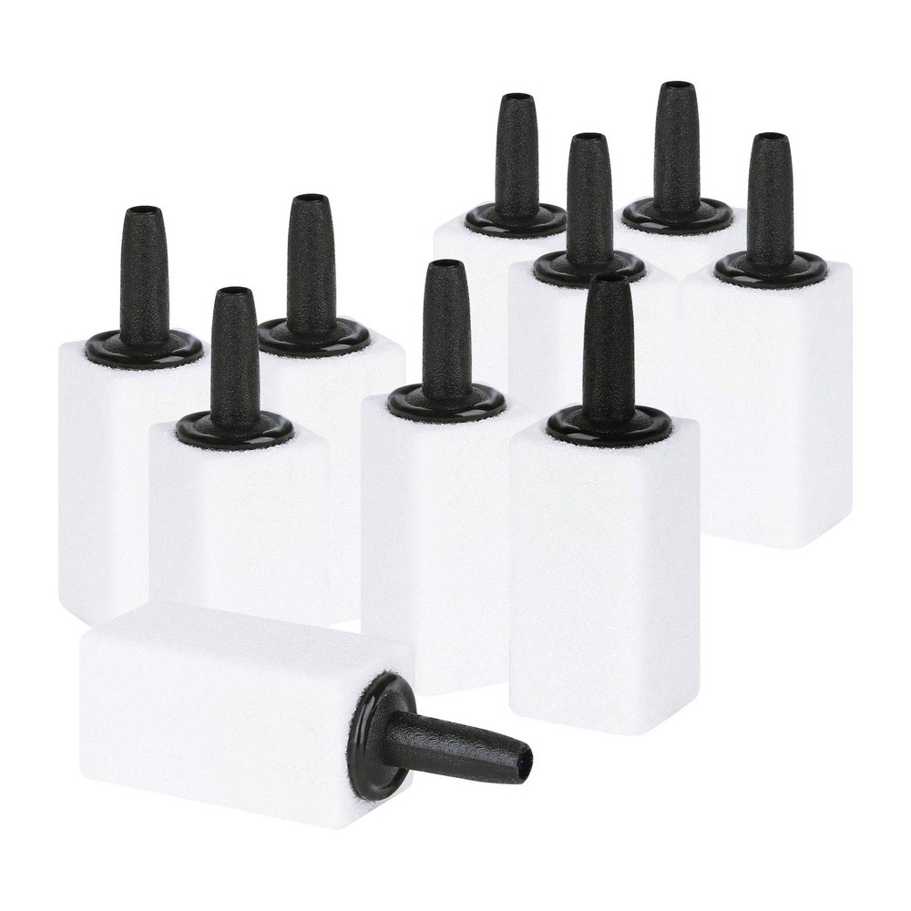 Pawfly 1.2 Inch Air Stone White Cuboid Bubble Diffuser in (10 Pack)