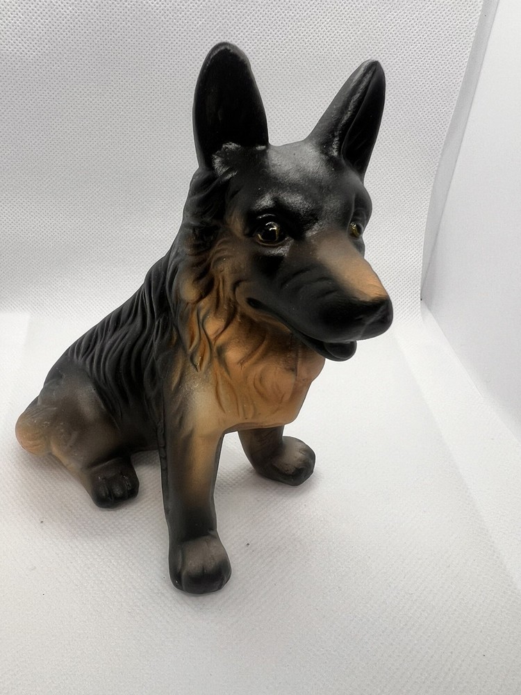 Ceramic German Shepherd  Dog Figurine