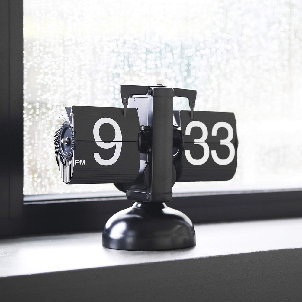Flip Desk Clock Retro Vintage Design Auto Flip Clock Desk Clock Table Clock