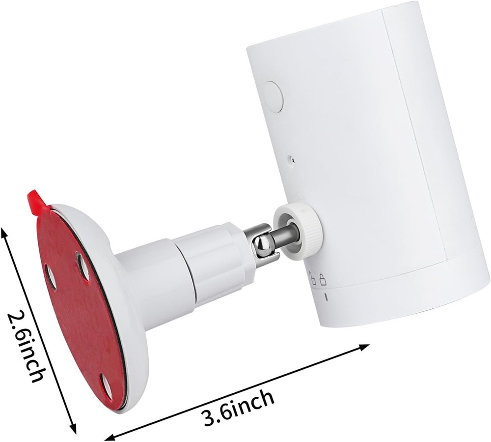 2-Pack Adjustable Wall Mount for Ring Cameras - 360° Screwless Installation