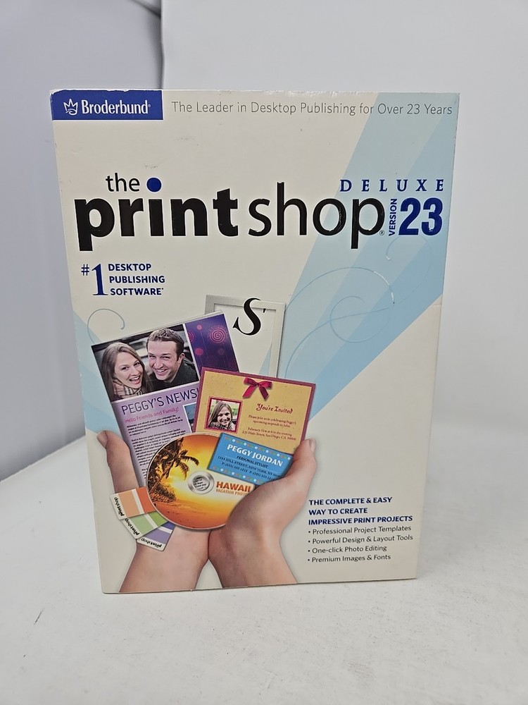 The Print Shop Deluxe Version 23 for Windows IMAGE And Install/Program Disc