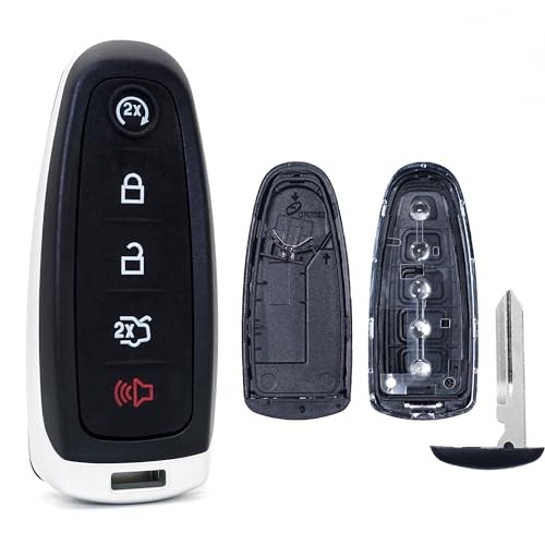 Key Fob Shell Case Replacement Fits for Ford Edge Explorer Focus Taurus Flex