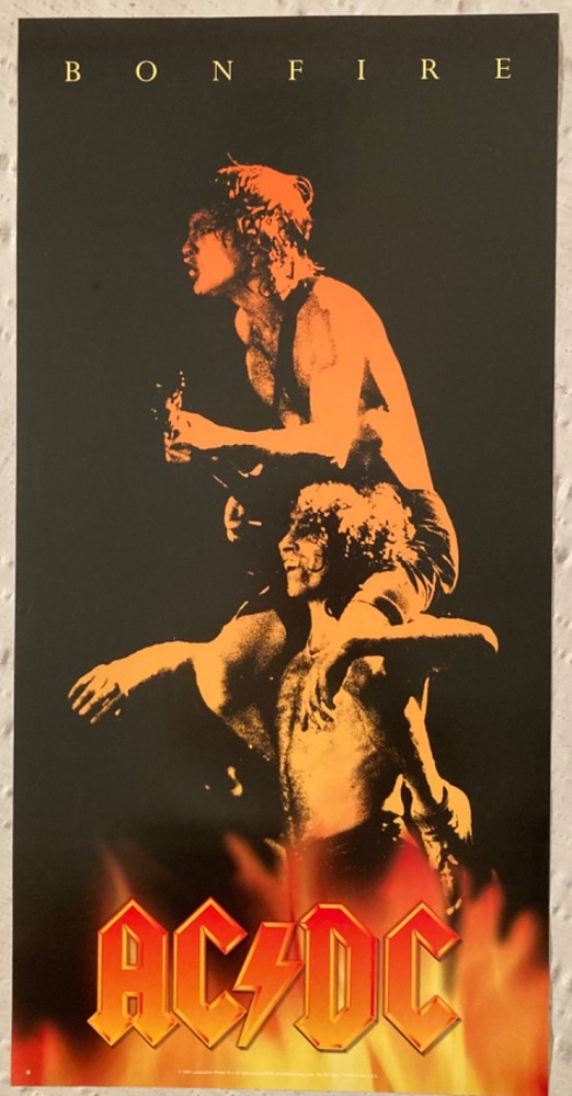 AC/DC 1997 Promo Poster Bonfire