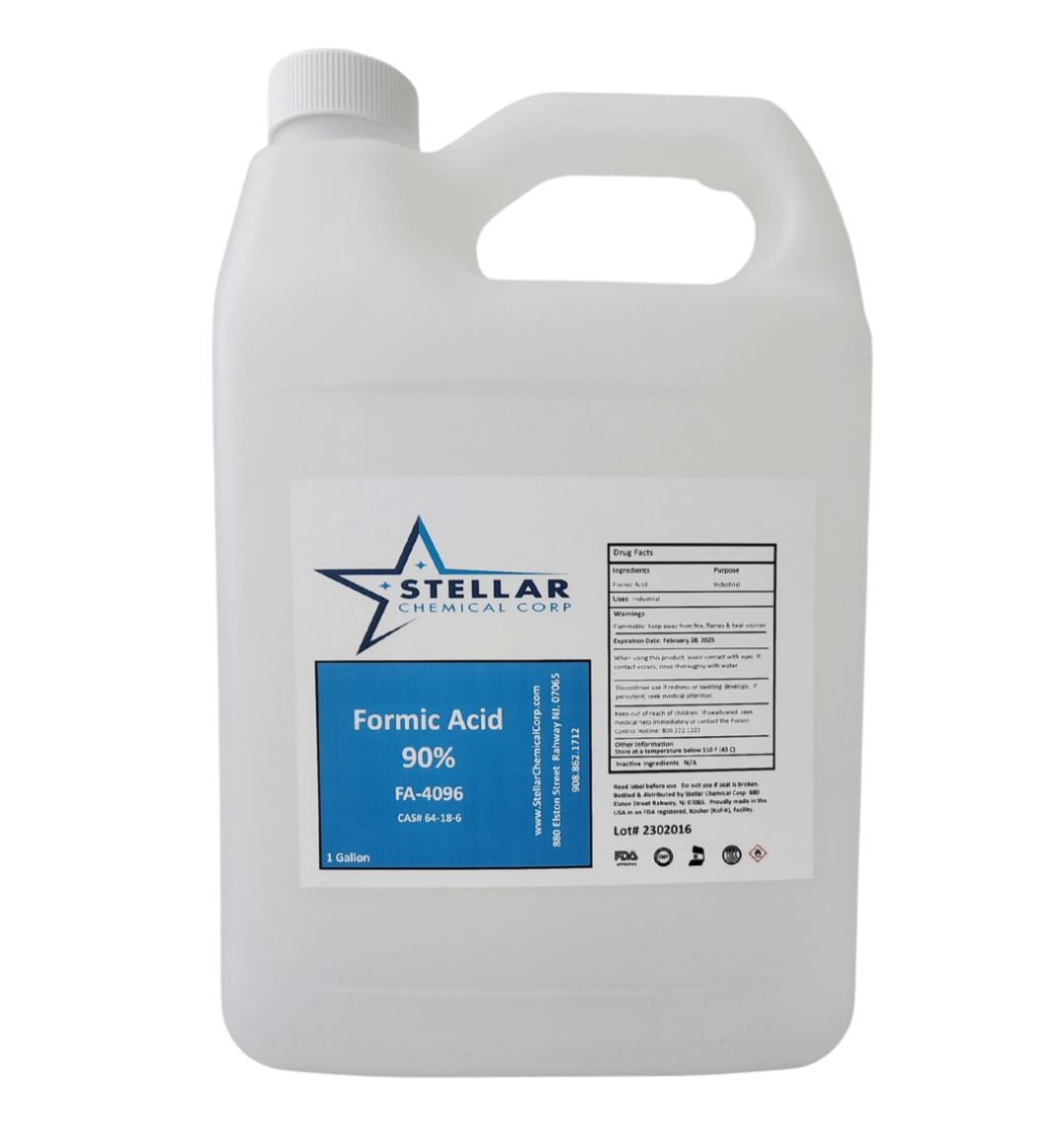 Formic 90% ~~ Stellar Chemical Corp ~~ 4 Gallons