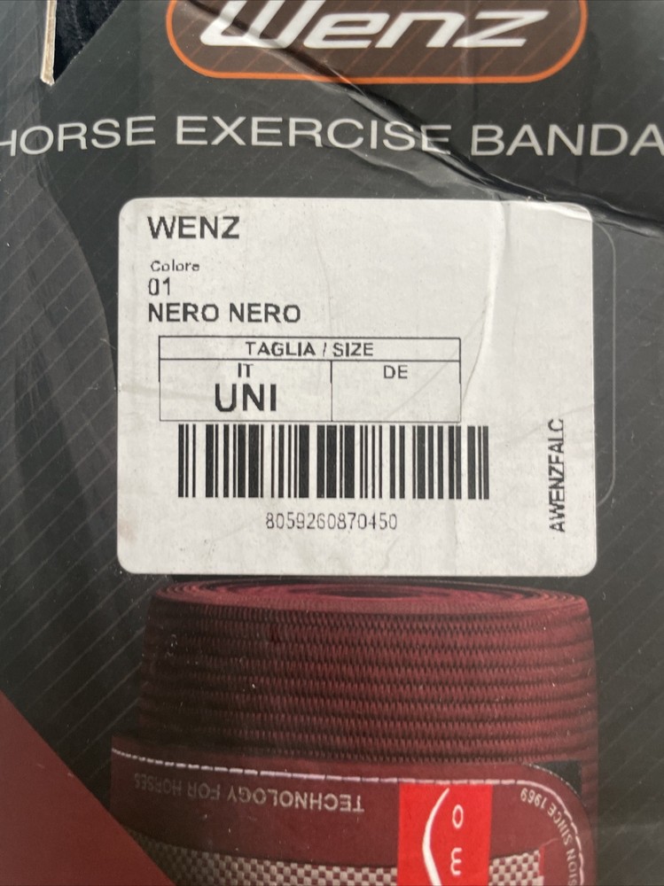 Wenz Horse Exercise Bandages Damaged Box