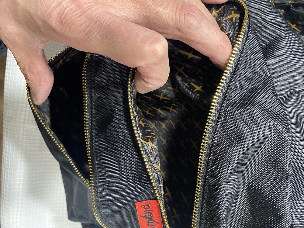 Plexus Brand Backpack, Black W/Gold Hardware.