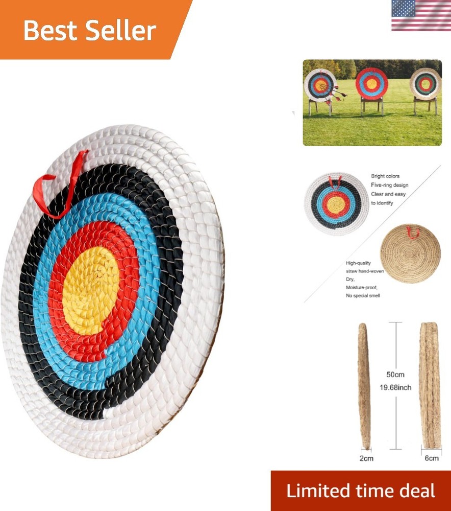 Archery Target - Backyard Straw Archery Target for Recurve Compound or Longbo...