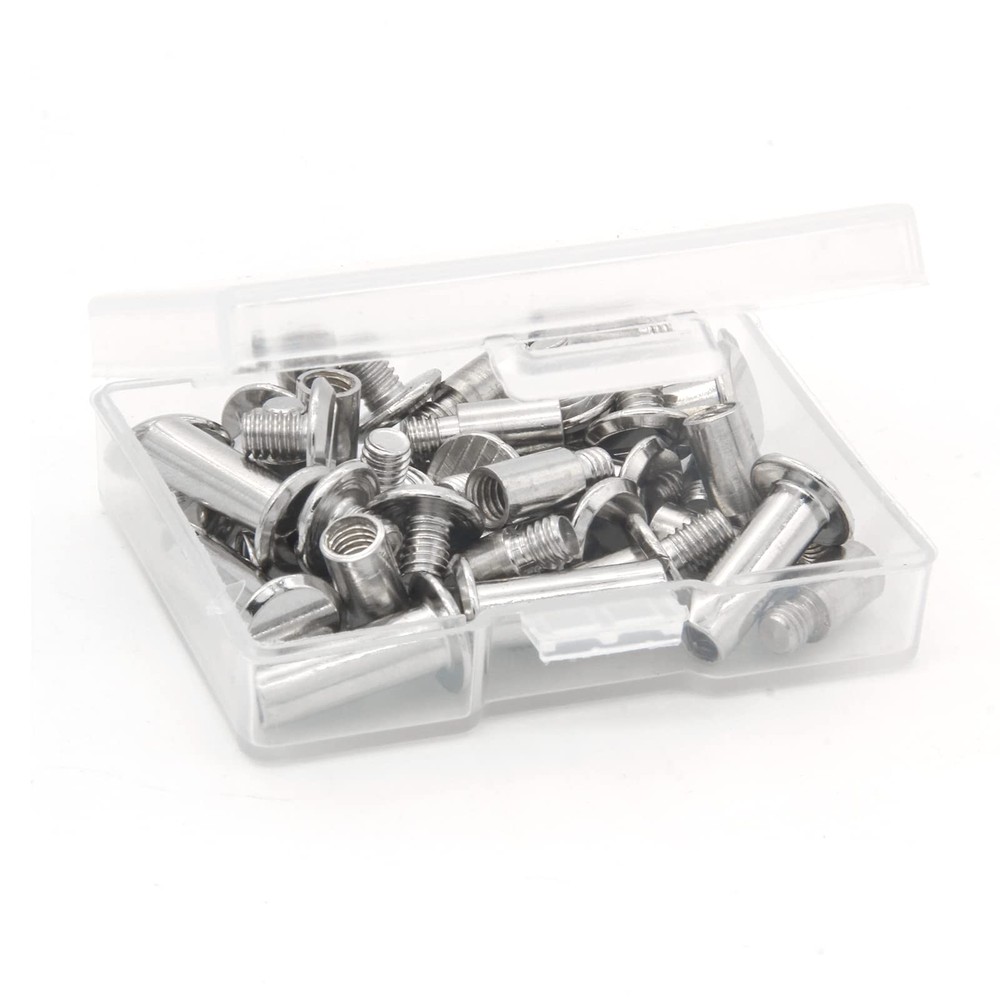 30 Pack Chicago Screws and Extention Posts for Binding Extending Scrapbook Ph...