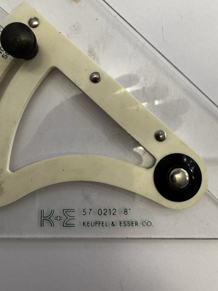 Keuffel & Esser K&E Adjustable Triangle Drafting 57 0212 8”