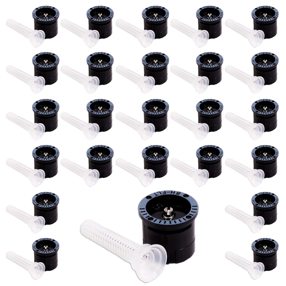 (25) Rain Bird 8HFLT MPR Spray Nozzle 8 Feet Adjustable 180° Flat Spray Pattern