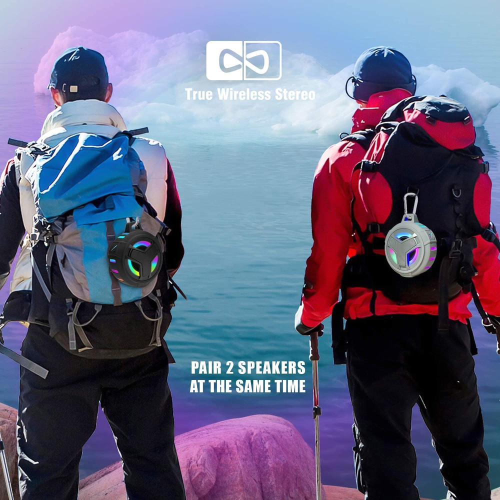 Bluetooth Shower Speaker, Portable Bluetooth Speakers, IP67 Waterproof Wireless