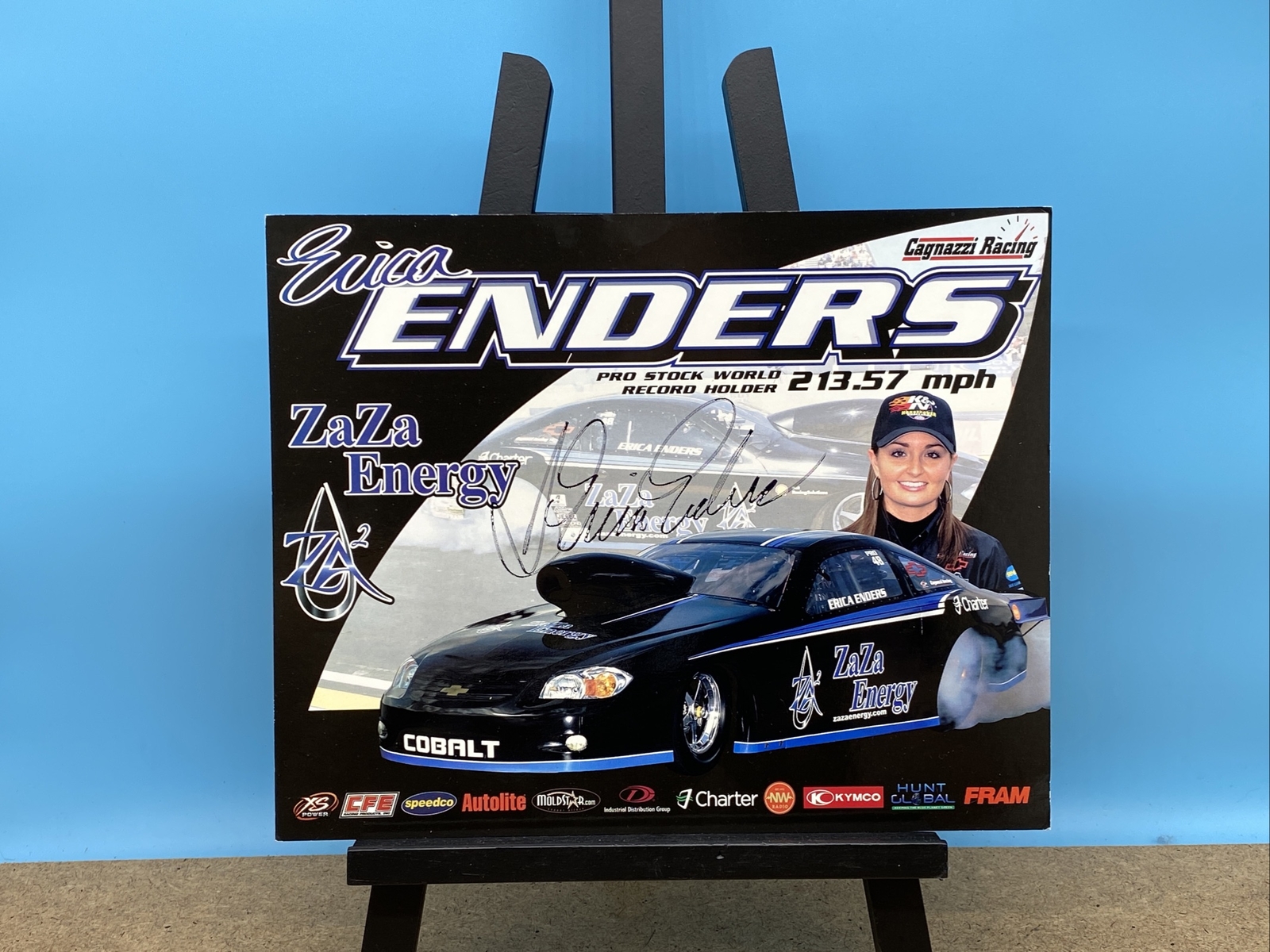 Erica Enders SIGNED 2011 NHRA ZaZa Energy Pro Stock Postcard Handout