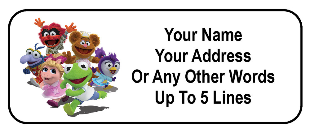 30 Muppet Babies Personalized Address Labels