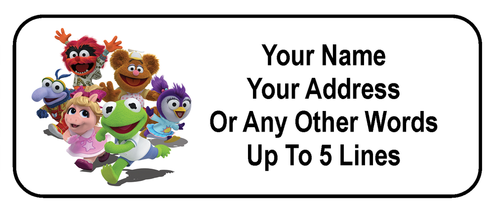 30 Muppet Babies Personalized Address Labels