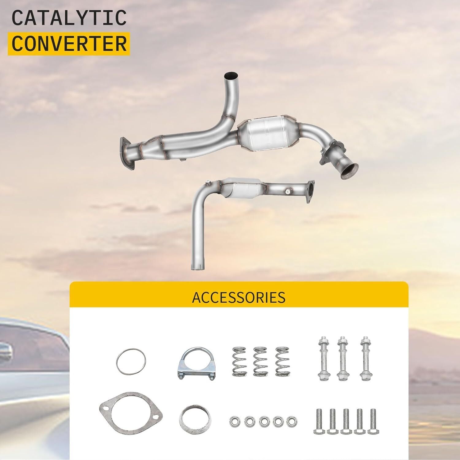 For Chevy Silverado 1500 1999-2006 Y Pipe Catalytic Converter EPA Approved OBDII