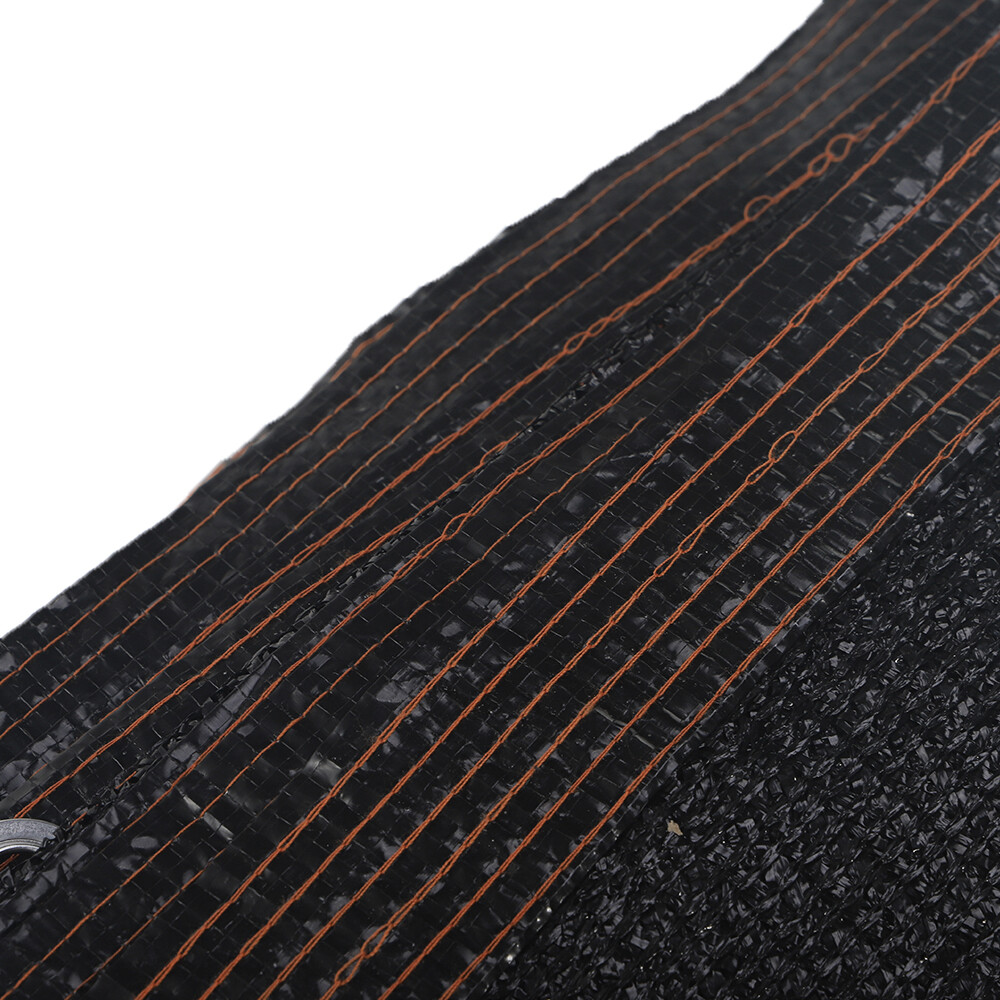 6x50FT Fence Privacy Screen Black HDPE Shade Cloth Winter Garden Patio Deck Gift