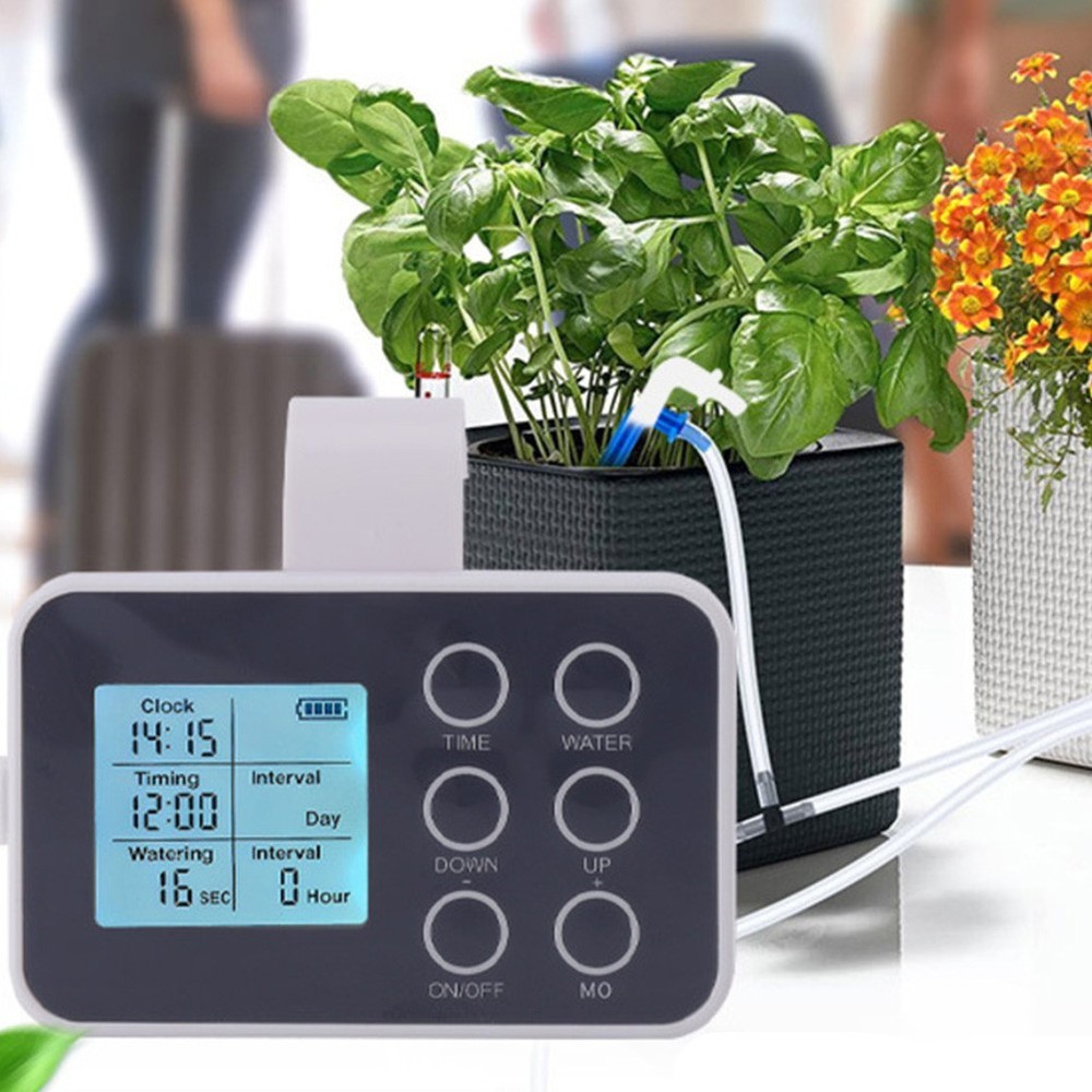 Automatic Watering Setup for Indoor Plants with Customizable Irrigation Options