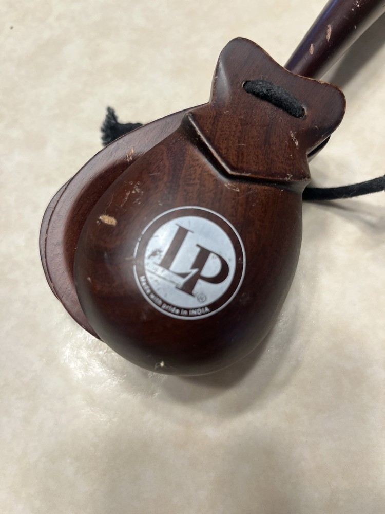 LP Latin Percussion Two Sided Double Castanets EUC