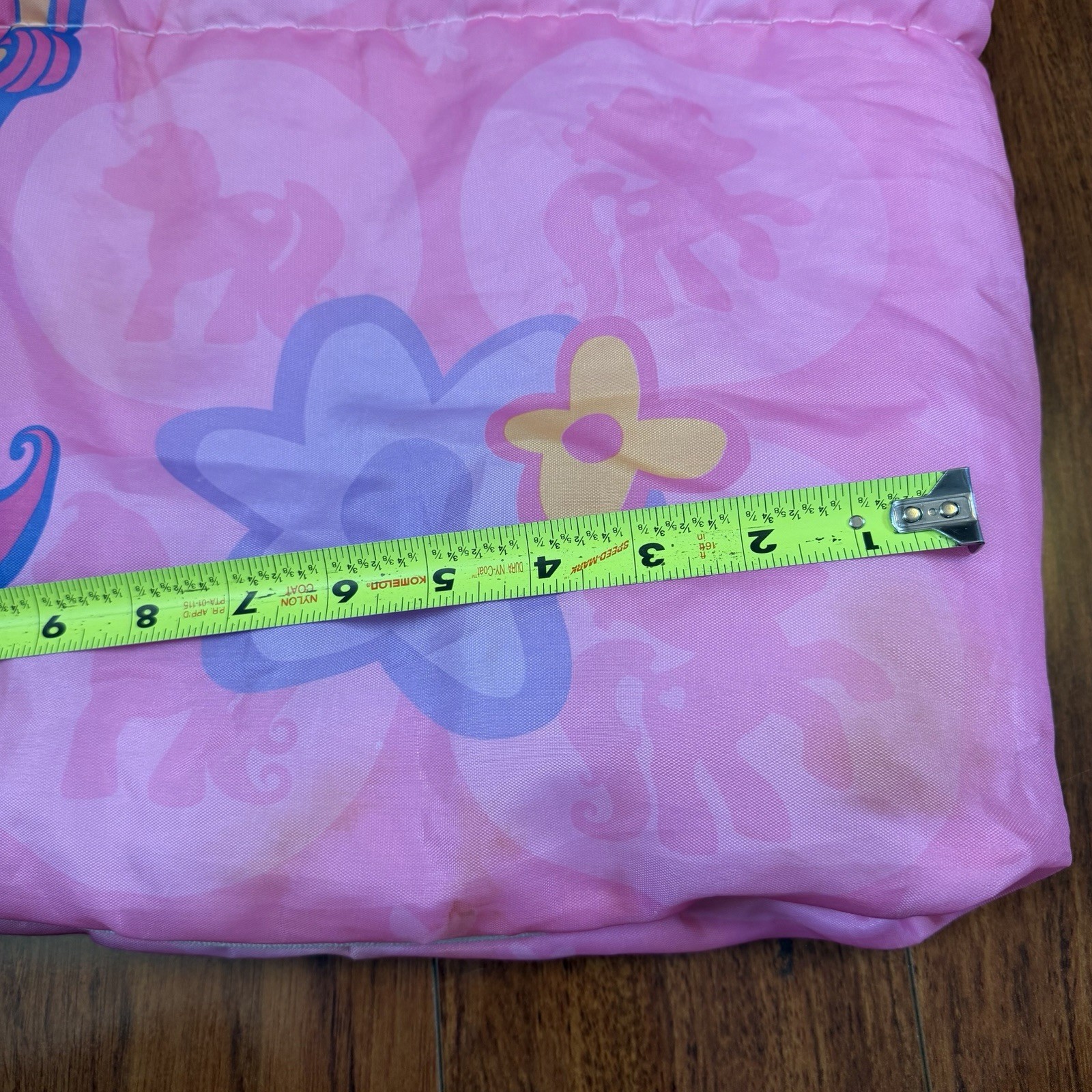VTG ‘03 My Little Pony Pink Sleeping Bag G3 Sparkleworks Pinkie Pie Star Catcher