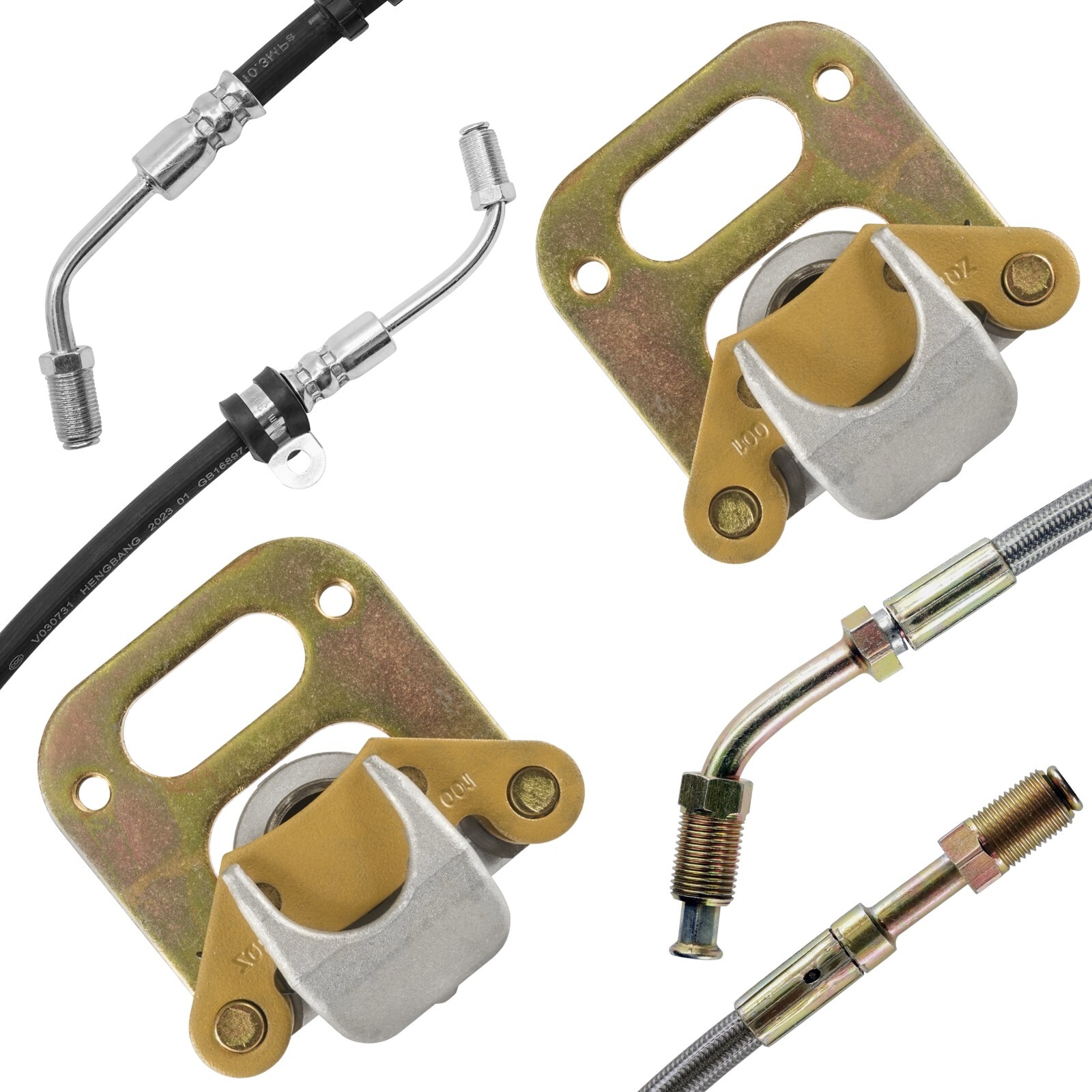 Brake Caliper w/ Pad & Line for Polaris Sportsman 500 1995-2001 Front Right Left