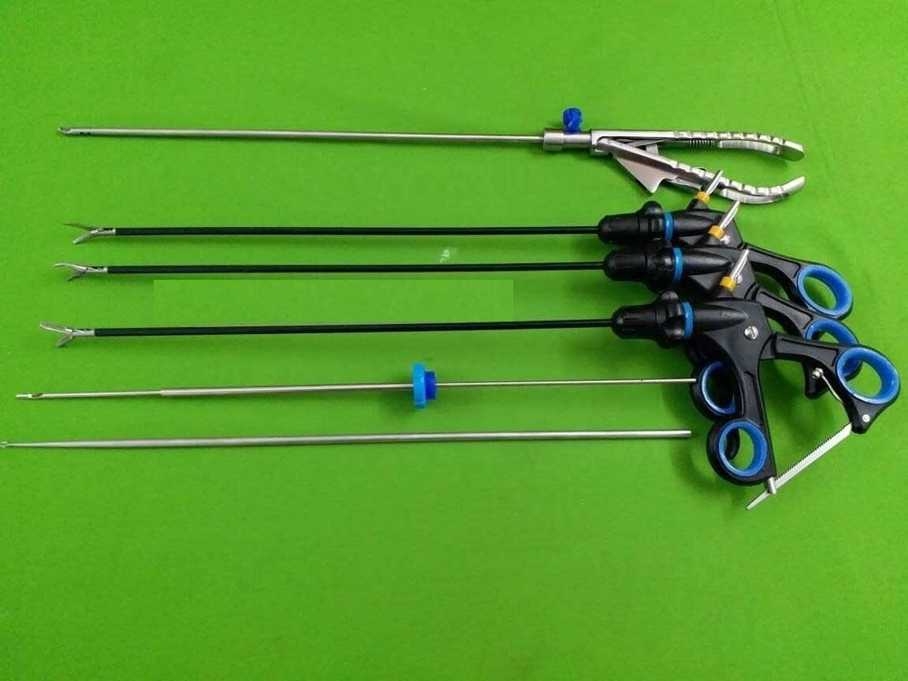 Laparoscopic Basic Training Set Knot Pusher Grasper Forceps Surgical Instruments