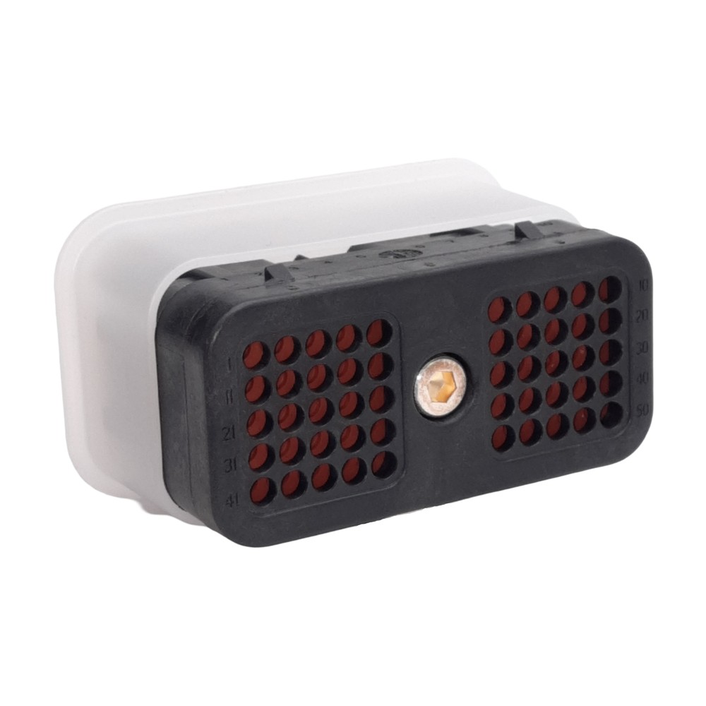 TE Connectivity DRC26-50S04 Deutsch Rectangular Plug, 50-Position, 250V 7.5A