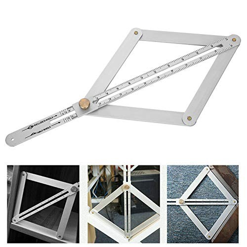 Corner Angle Finder, 4?Fold Multifunctional Angle Measuring Ruler, 0-170°