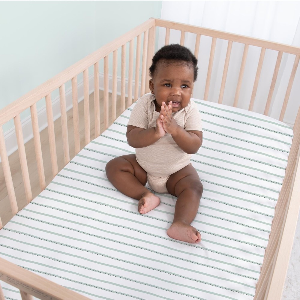 Elephant Crib Sheets 4-Pack Set - Soft & Breathable