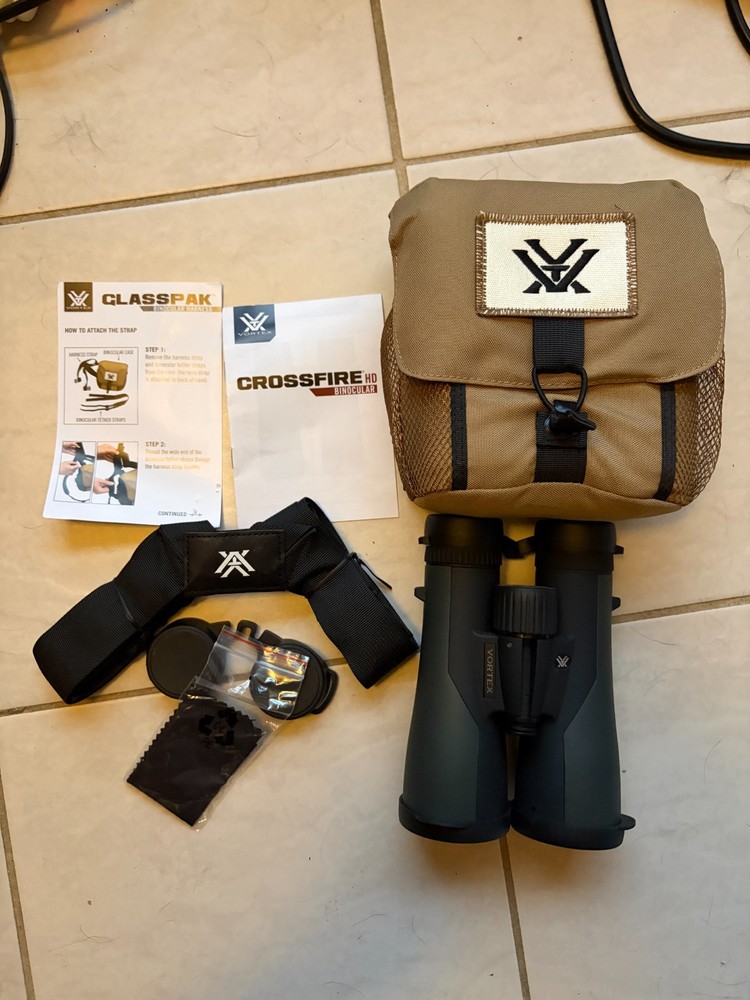 Vortex Optics Crossfire HD 12x50 Binoculars - Black (CF-4314)