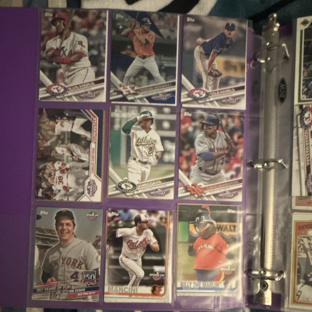 Binder full of old cards