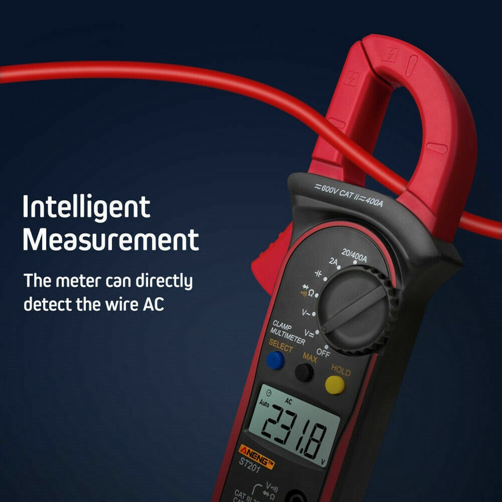 Digital Multimeter Tester AC DC Volt Ohm Amp Clamp Meter Auto Range Handheld T