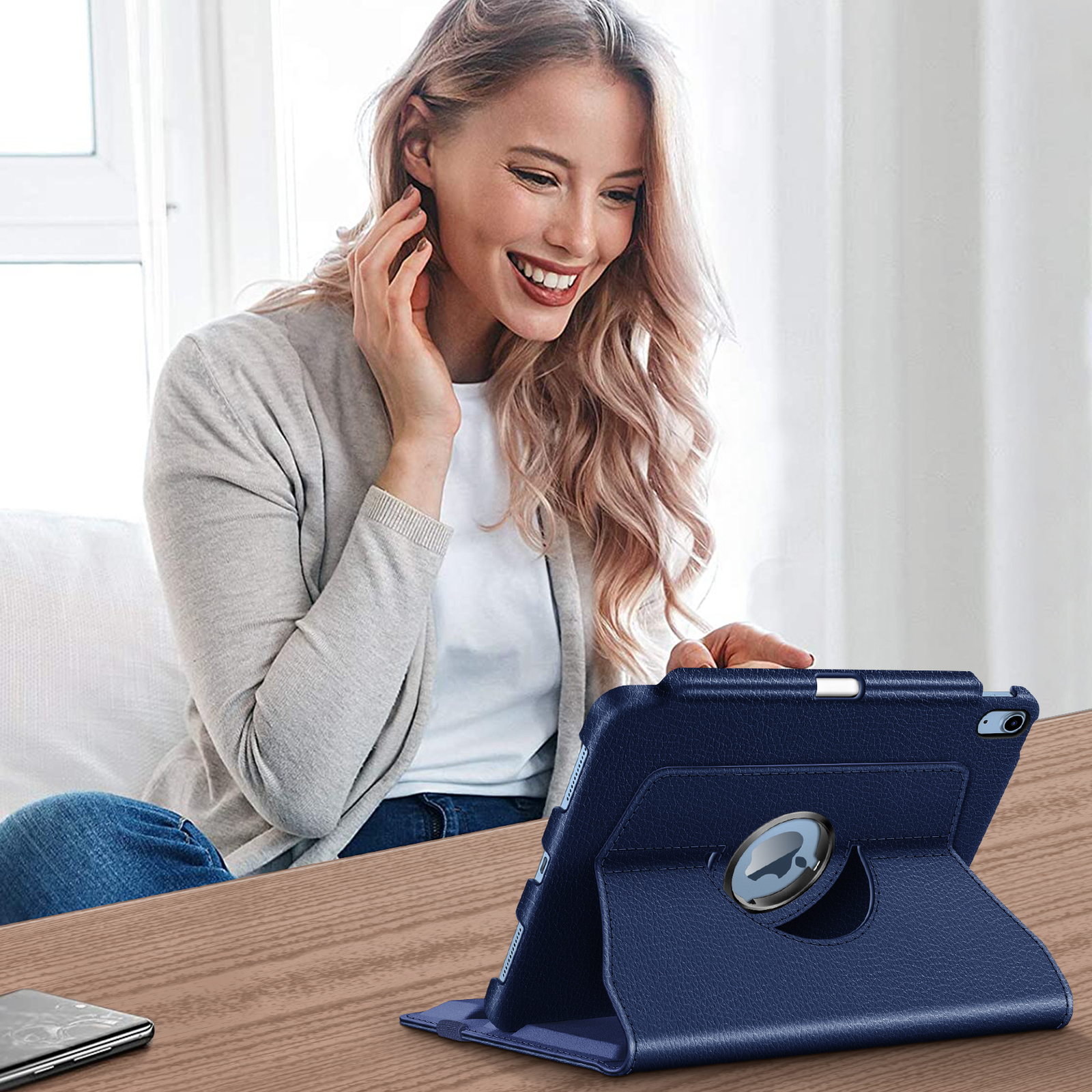 For iPad 10th Generation 2022 360 Degree Rotating Stand Case Shockproof Cover