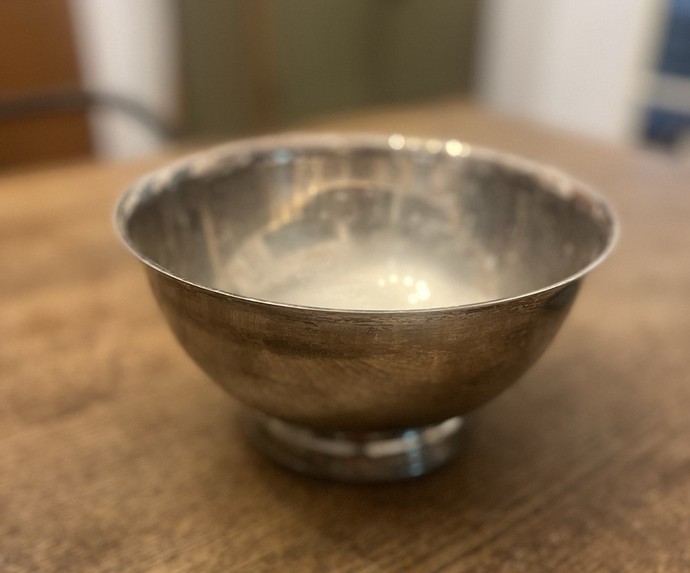 Small Silver Decorative Bowl