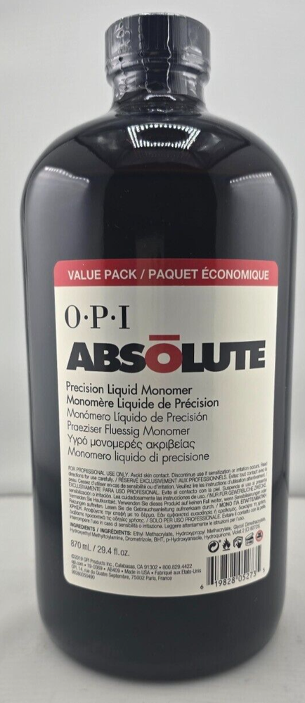 OPI Absolute Precision Liquid Monomer 29.4 Oz ( A Great Value Pack )