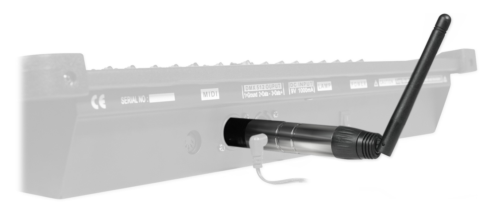 Rockville DMX-WTR Wireless DJ DMX Lighting Transmitter+Receiver